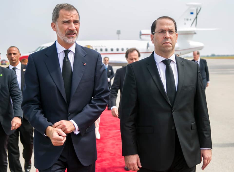 Funérailles de BCE: Le Roi d’Espagne Felipe VI arrive