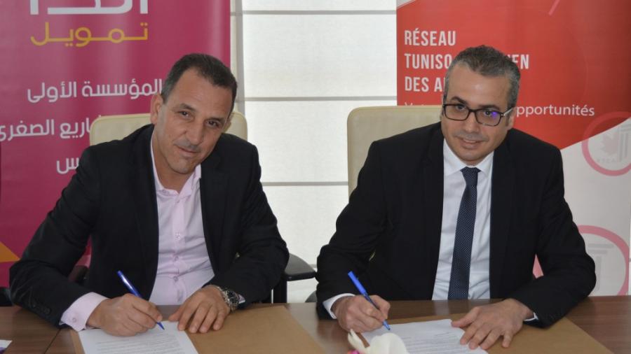 Signature de partenariat entre Enda Tamweel et le Réseau Tuniso-Canadien des Affaires