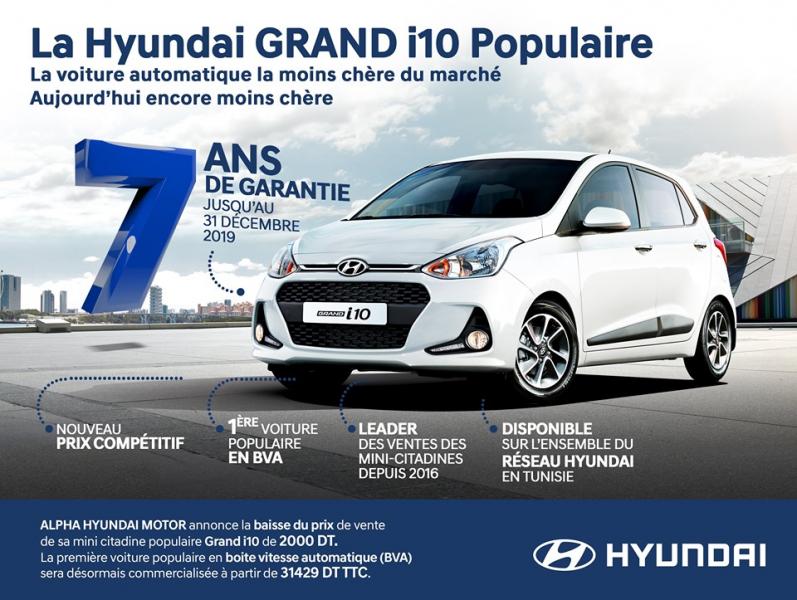 La Hyundai Grand i10: la voiture automatique la moins chère du marché, encore moins chère aujourd'hui