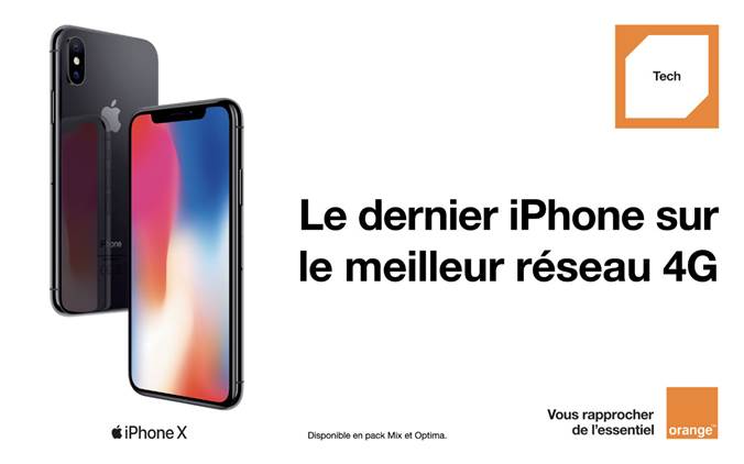 L’iPhone X disponible dès aujourd'hui chez Orange Tunisie