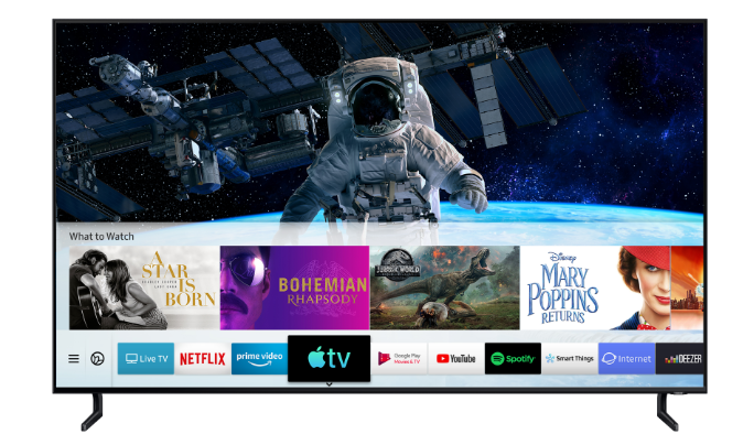 Samsung devient le premier fabricant de téléviseurs à lancer l'application Apple TV et AirPlay 2