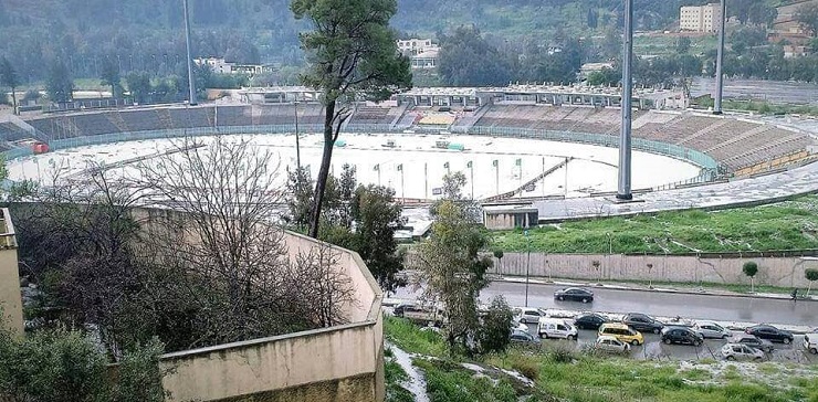 Le stade qui abritera Constantine-EST totalement sous les eaux