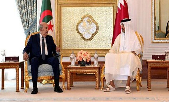 Importante visite du président Algérien Tebboune au Qatar