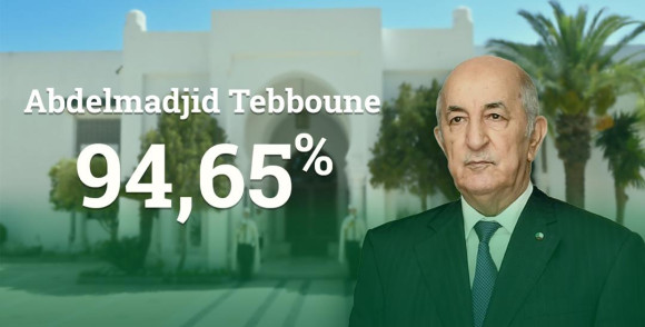 Algérie : Abdelmadjid Tebboune réélu avec 94,65% des suffrages exprimés