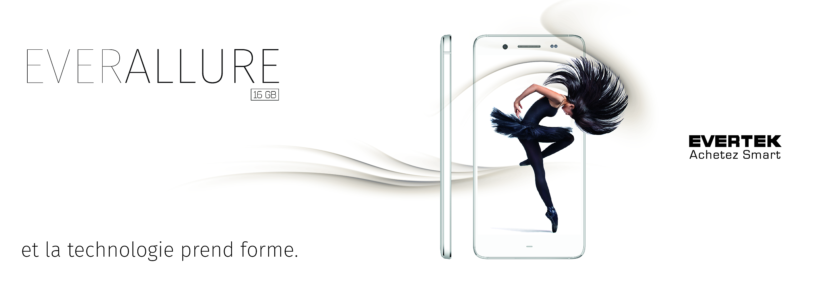 EVERALLURE, le nouveau Smartphone 5 pouces  signé Evertek 