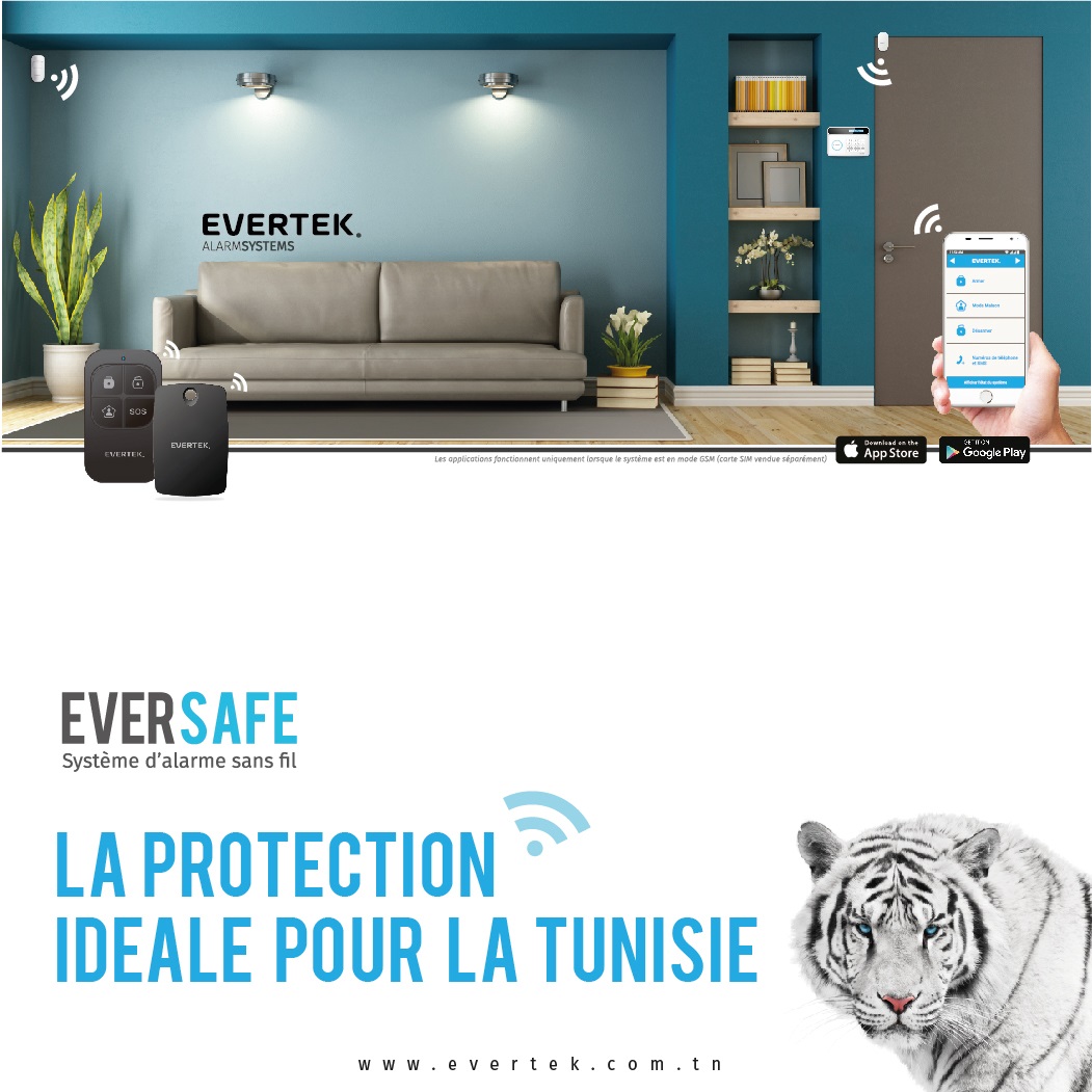 Eversafe, le nouveau système d'alarme sans fil d'Evertek