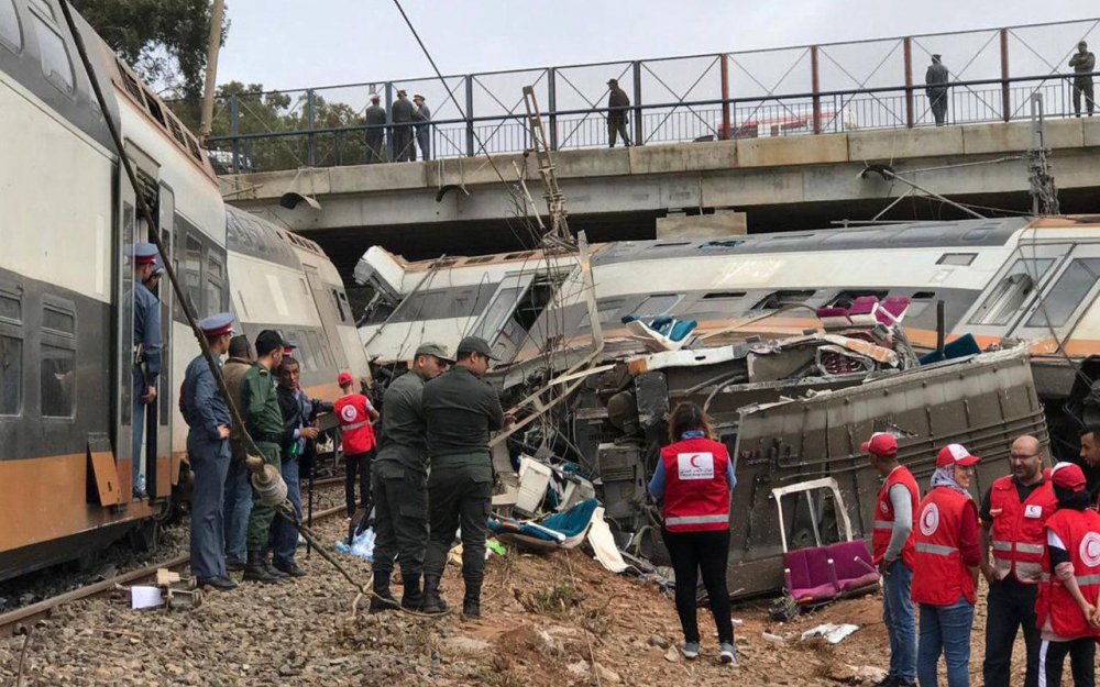 Maroc : un train déraille, sept morts et plus de 125 blessés