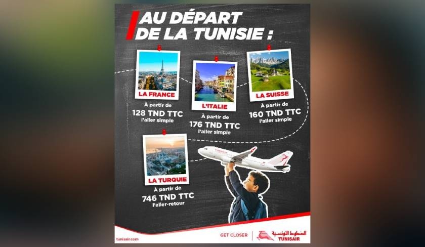 Tunisair lance sa promo spéciale rentrée avec des tarifs exclusifs 