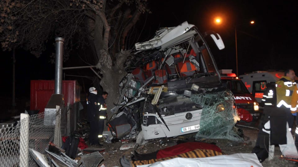  Turquie : un accident d’autocar fait 11 morts et 44 blessés