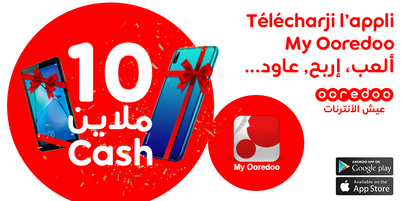 Jeu My Ooredoo : Jusqu’à 10 000 DT Cash à Gagner !