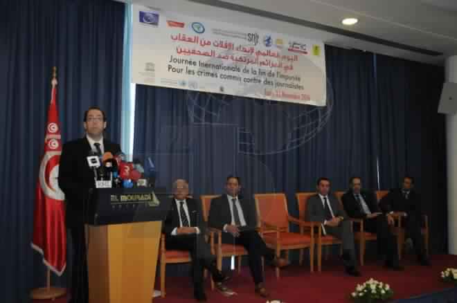 Youssef Chahed  au Workshop du SNJT : nous sommes attachés à préserver la liberté de presse