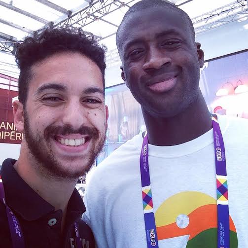 Yaya Touré dans le pavillon tunisien de l’Expo Universelle de Milan