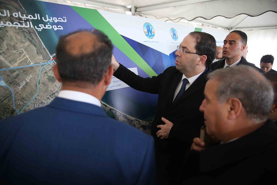 Chahed donne le coup d’envoi au projet d’épuration des eaux traitées de Borj Touil