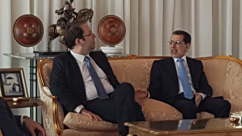 Youssef Chahed en visite officielle au Maroc