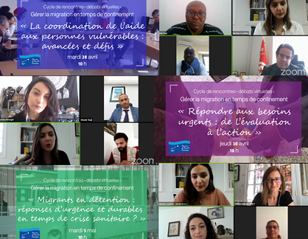 Rencontres-Débats virtuelles: Migration en temps de confinement, défis, bonnes pratiques, recommandations