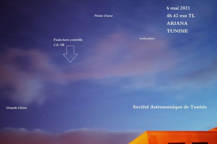  La fusée chinoise survole l'espace aérien tunisien pour la troisième fois !