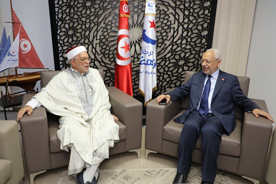 Photo du jour : Rached Ghannouchi adoube Abdelfattah Mourou