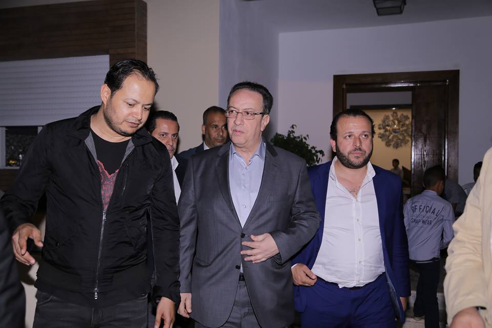  Samir El Wafi accueillant Hafedh Caïd Essebsi et Mounir Ben Salha