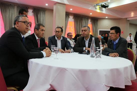  Le gouverneur de Nabeul, Samir Rouihem, le Président de la FTHD, Mourad Mestiri, le directeur de Maghreb Média Souheïl Turki, le Directeur Marketing d’Ooredoo Tunisie, Houssem Abbassi et le directeur de PressComEdition Kais Ben Mrad 