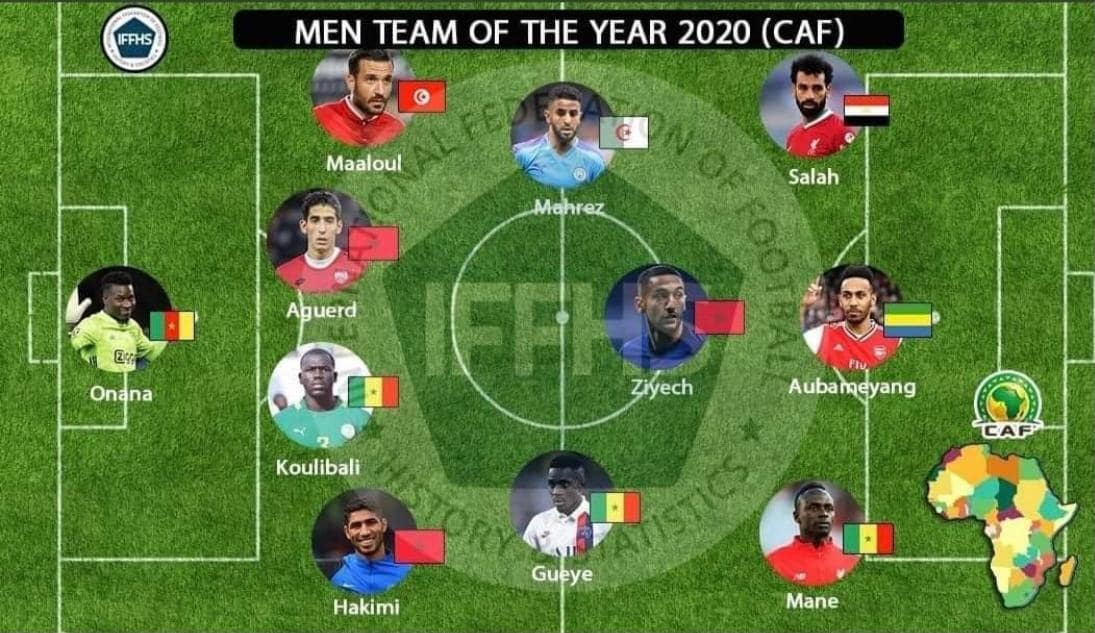 IFFHS: Un tunisien dans le Onze type de l'année