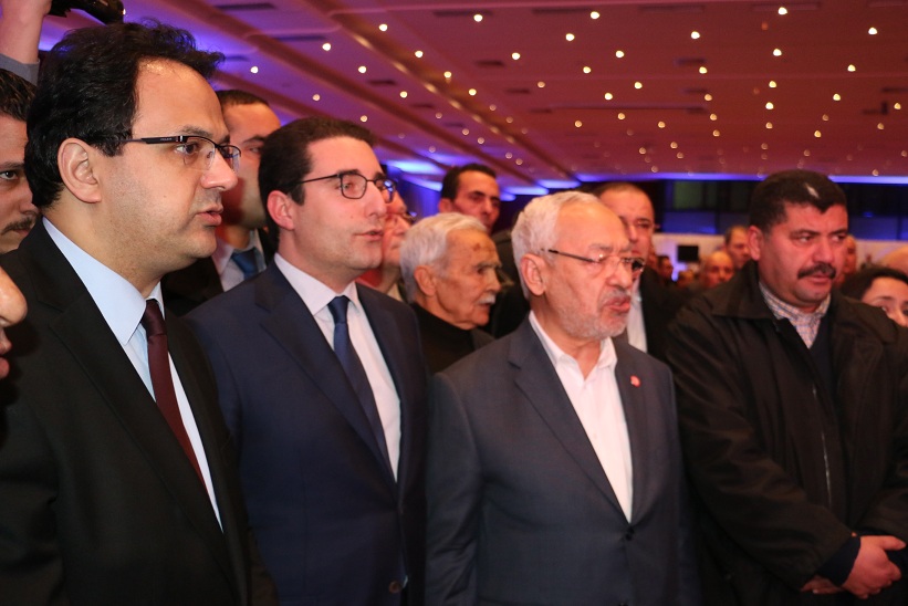 Zied Ladhaari,Slim Azzabi, Rached Ghannouchi 