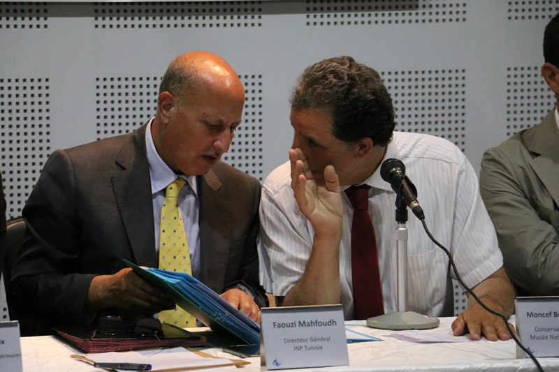 Faouzi Mahfoudh, Directeur Général INP Tunisie et Moncef Ben Moussa, Conservateur en chef du Musée national du Bardo