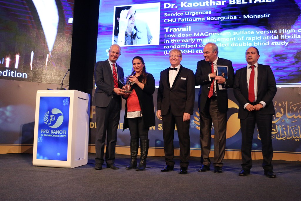 Kaouther Beltaïef remporte la 20éme édition du Prix Sanofi de Recherche en Santé