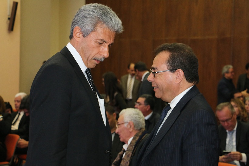Samir Saïed, directeur général de la STB et Ahmed Karam, Directeur général d'Amen Bank