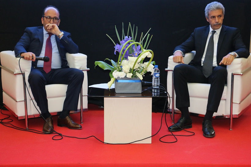 Kahled Fakhfakh,directeur de la FTH et Samir Saïed, directeur général de la STB