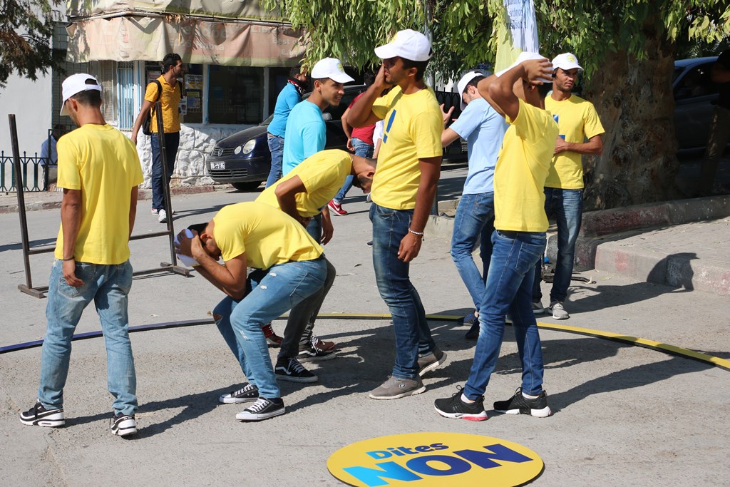 Flash mob destiné à interpeller le grand public sur la douleur et comment la prendre en charge