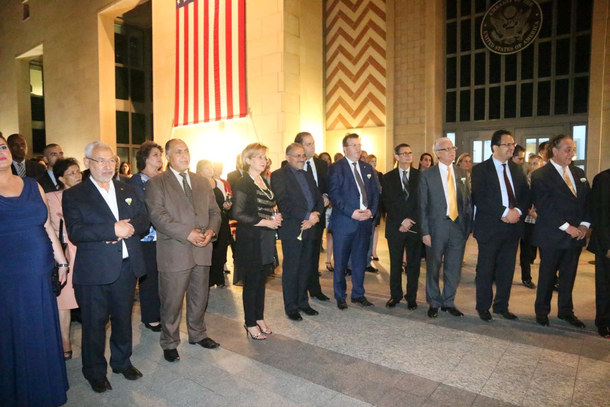 Le leader d'Ennahdha Rached Gannouchi ne pouvait pas manquer à l'appel