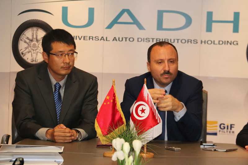 Bassem Loukil,Président Directeur Général du Groupe Loukil et Fu Jun,vice-président du Groupe Automobile Chinois FOTON