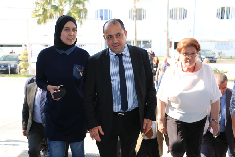 Barbara Stamm,Présidente du parlement de Bavière et Mohamed Rouis, Directeur général de Leoni Tunisie