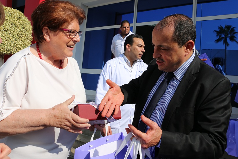 Barbara Stamm,Présidente du parlement de Bavière et Mohamed Rouis, Directeur général de Leoni Tunisie