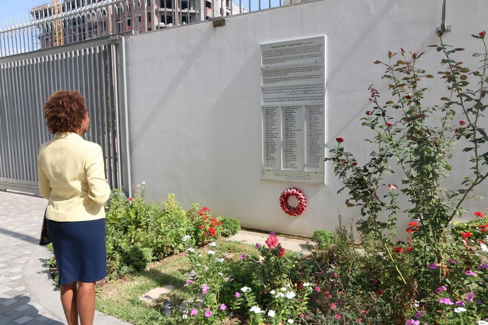 Michaëlle Jean à l'ambassade du Canada à Tunis