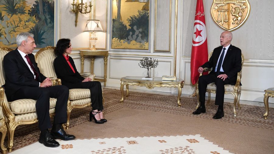 Le chef de l'Etat reçoit les ministres belge et portugais des affaires étrangères