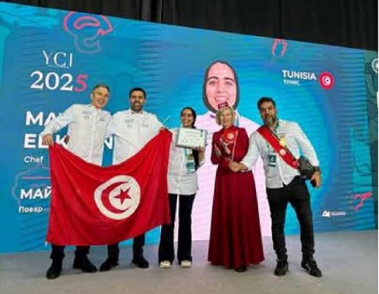 La cheffe cuisinière tunisienne Mayssa El Kouni remporte le prix du Tournoi international des jeunes chefs à Kazan