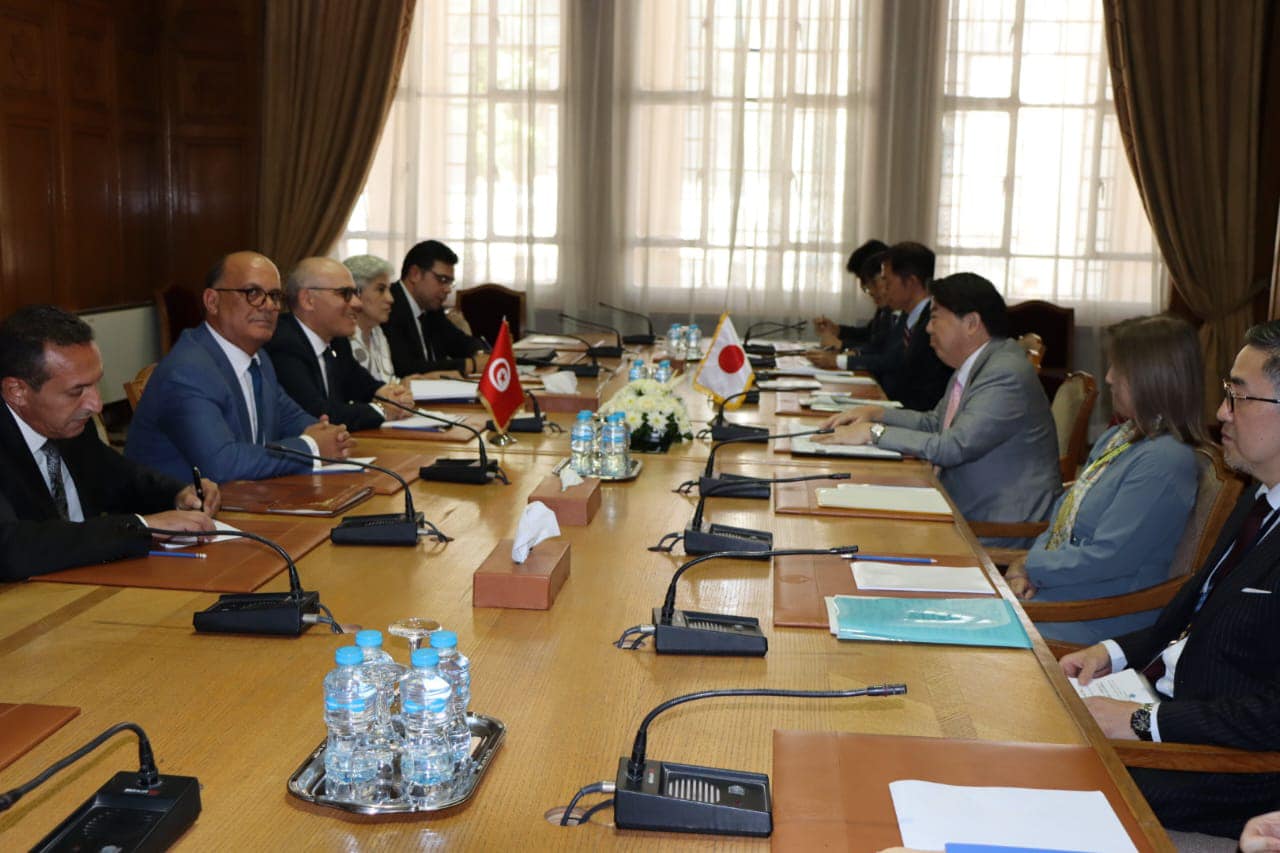 Séance de travail au Caire entre les ministres des AE tunisien et japonais