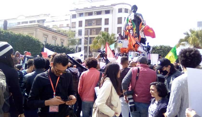 Manifestation sur l’avenue Bourguiba à l’appel de partis et d’organisations de gauche