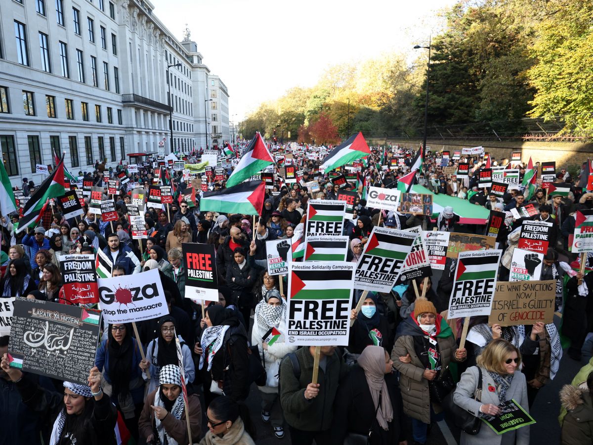 Gaza : Des milliers de manifestants à Washington et à Londres réclament un cessez-le-feu