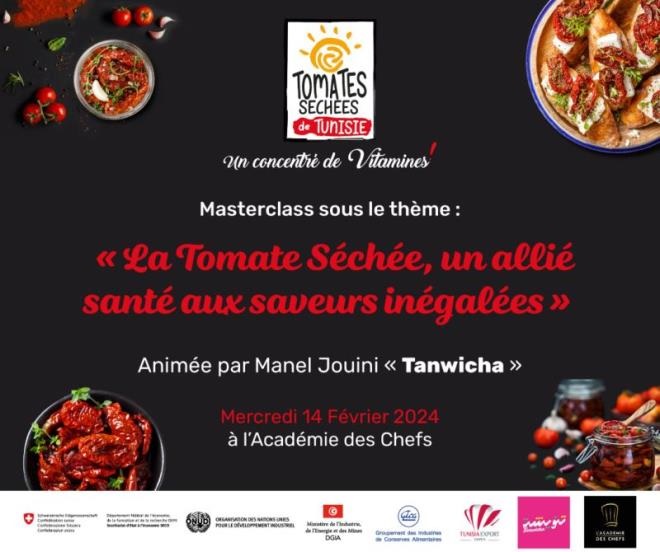 PAMPAT : Une Masterclass dédiée aux Tomates Séchées, le 14 février 2024 à l’Académie des Chefs