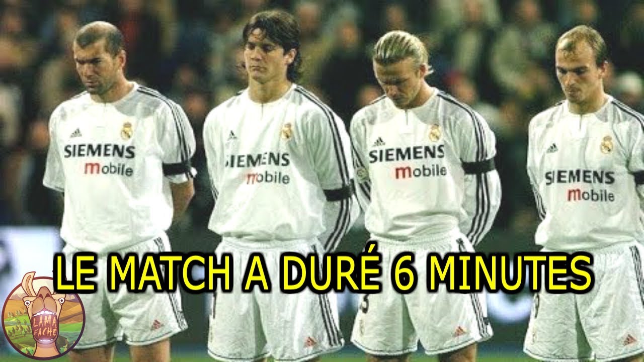 Un autre précédent incroyable : Le match a duré six minutes!