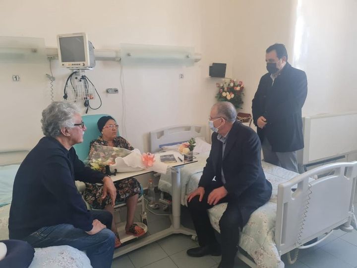 Noureddine Tabboubi se rend au chevet de Radhia Nasraoui