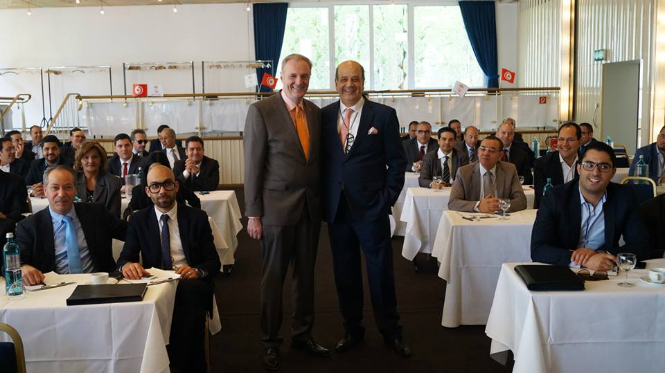 Raouf Khamassi avec le maire de Cologne