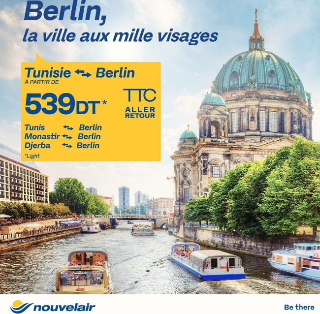 Nouvelair lance de nouvelles lignes vers Bâle-Mulhouse, Bordeaux, Berlin et Düsseldorf