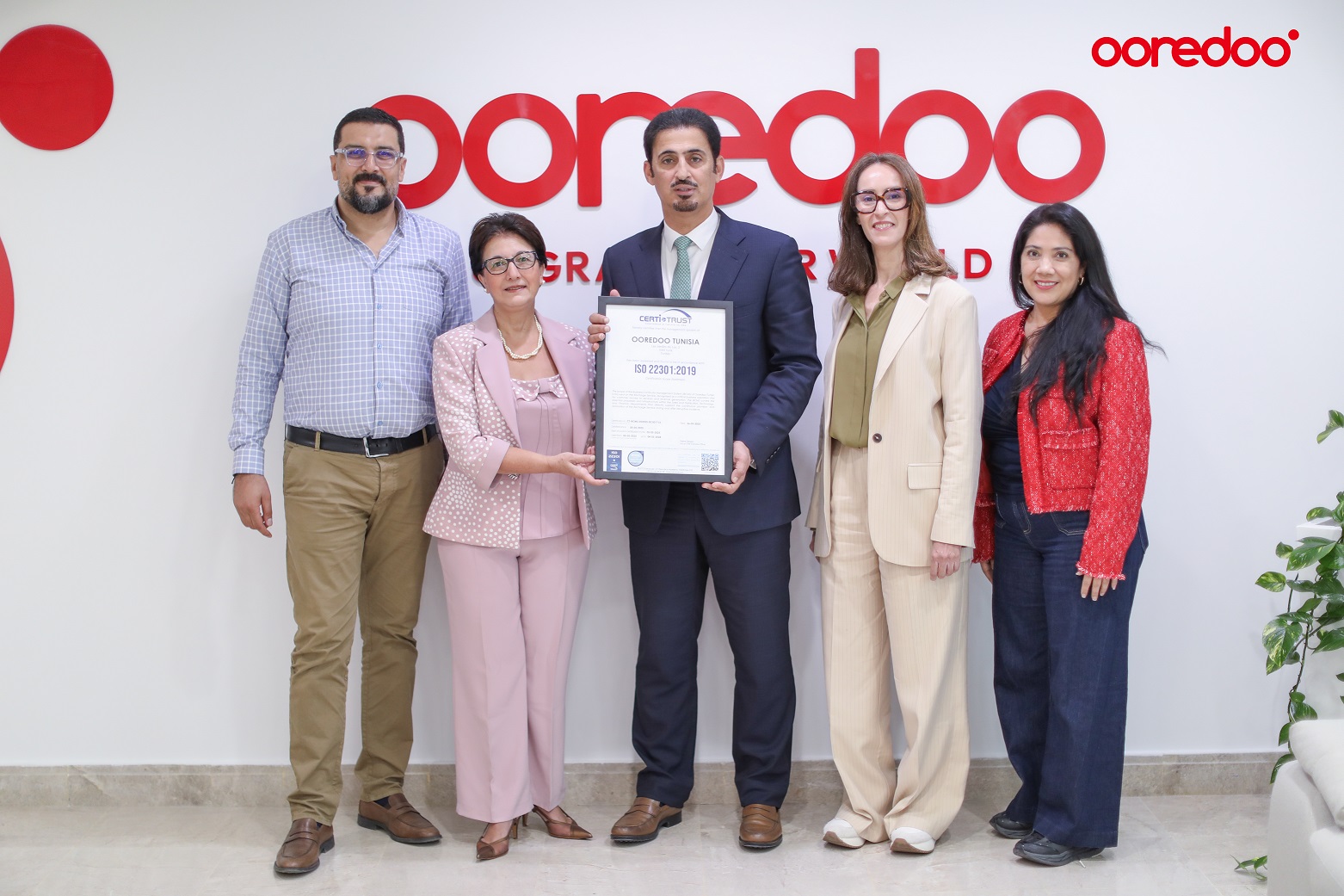 Ooredoo Tunisie obtient la certification ISO 22301:2019