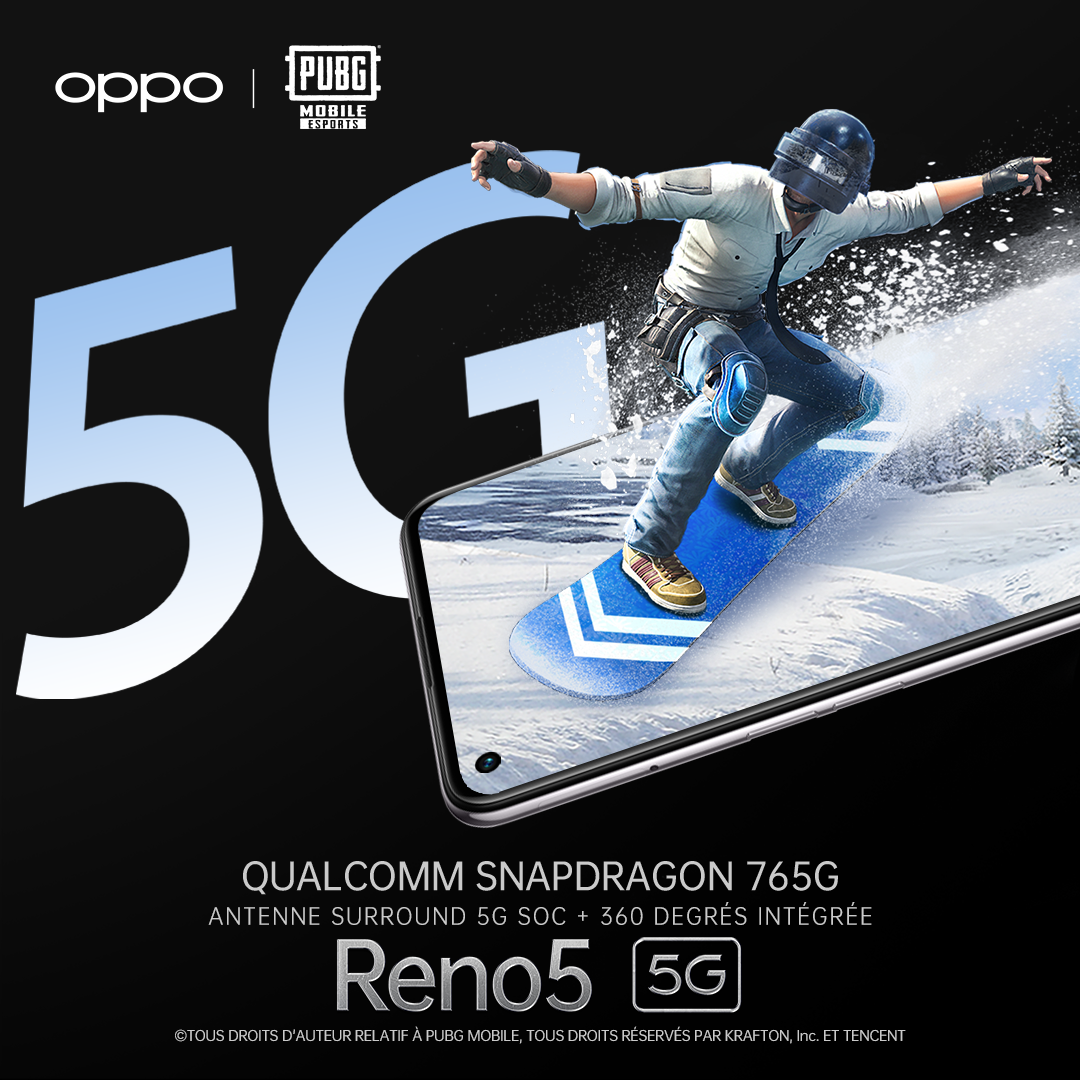 La série OPPO Reno5 partenaire officiel de PUBG MOBILE Esports 2021 au Moyen-Orient et en Afrique