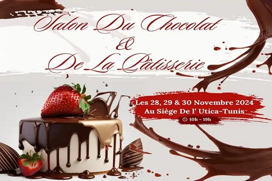 La 6ème édition du Salon du Chocolat et de la Pâtisserie, du 28 au 30 novembre 2024 à Tunis