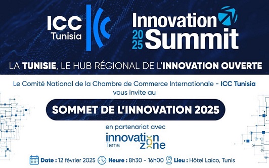 Le Sommet de l'Innovation ICC Tunisia, le 12 février 2025 à Tunis