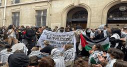   Sciences Po à Paris à l’heure des universités américaines : manifestation propalestinienne et échauffourées